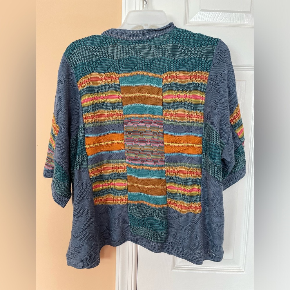 Peruvian Connection Multicolor Sabine Cardigan - Picture 5 of 6